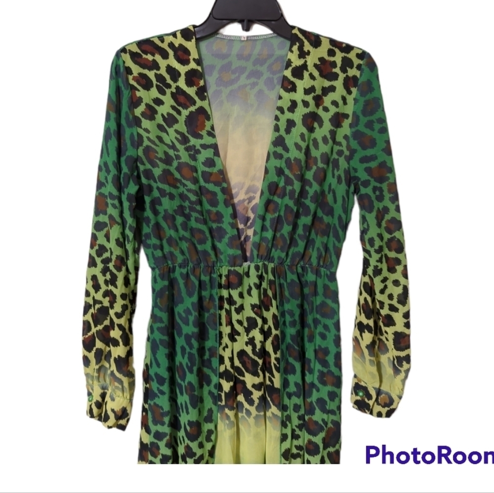 Sexy V-neck Long Sleeve split dress/coverup - Picture 7 of 12